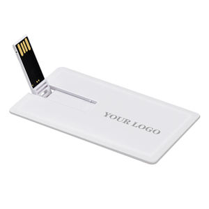 商务信用卡USB 2.0 3.0全彩印刷流行礼品广告8GB塑料吊坠16GB卡u盘 - Product Image 1