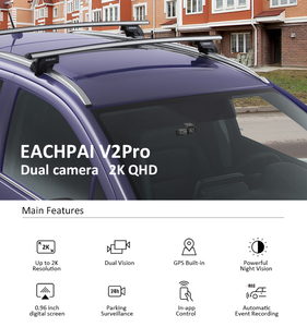 Eachpai NT96565 V2 PRO CPU 2K dashcam 150 ° กล่องดำสำหรับบันทึกและ G-Sensor ในตัวซูเปอร์คาปาซิเตอร์ - Product Image 4