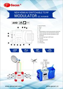 Codificador analógico av a dvb t, modulador RF