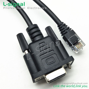 Factory Custom RS232 <span class=keywords><strong>DB9</strong></span> D Sub 9P Femaleに6P6C RJ12 Plug Signal Cable