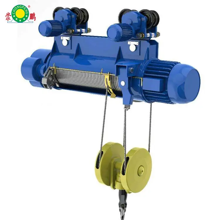 Low Noise 0.5t To 10t 3 Phase Cd And Md Type Wire Rope Lifting Electric Hoist