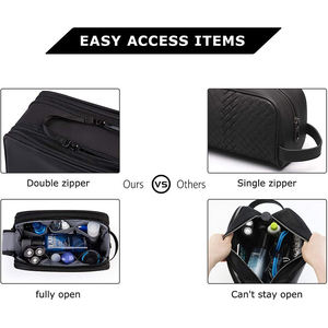 Custom Logo Printed Travel Toiletry Bags Kit Make up Tools Storage <strong>Pouch</strong> for Men Shaving Organizer Business Cosmetic Bags - Product Image 4