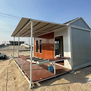 Casas de vacaciones modulares de lujo en contenedores de envío listas para mudarse casa pequeña prefabricada con cocina y baño personalizados - Product Image 1