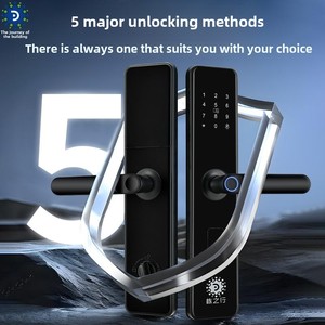 Donzhixing ev anti-hırsızlık giriş kapı kilidi silindir akıllı WiFi parmak izi dijital şifreli kilit c-seviye - Product Image 4