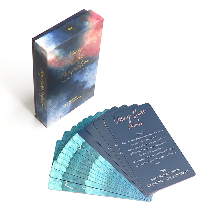 Personal isiertes beidseitiges Design Oracle Card Tarot Card Deck Printing Custom