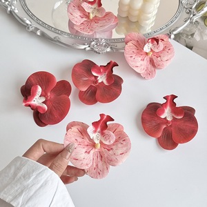 Phalaenopsis lụa hoa nhân tạo đầu handmade Trọng lượng nhẹ cổ điển DIY trang trí kẹp tóc <span class=keywords><strong>Corsage</strong></span> tốt nghiệp phục sinh - Product Image 3