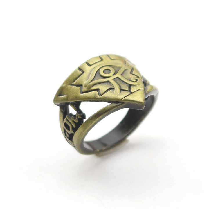 Classic Yu Gi Ring Anime Yugioh Millenium Holder Toy Yu Gi Oh Cosplay Pyramid Egyptian Eye of Horus Ring Holder Jewelry