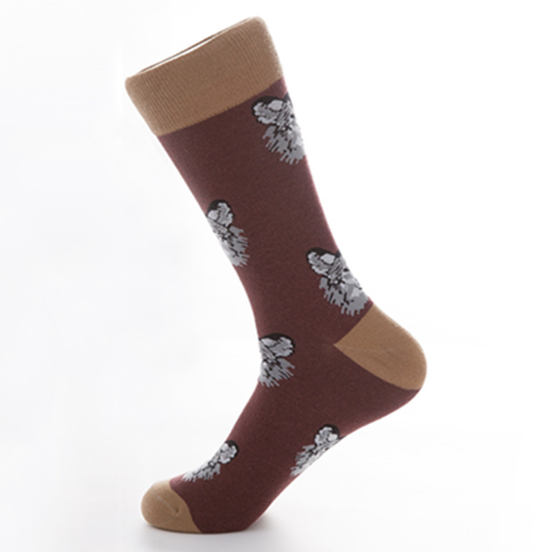 New Design Pet Socks Dogs Nice Men Wholesale Socks Fashion Mid Calf Plus Size Crew Socks