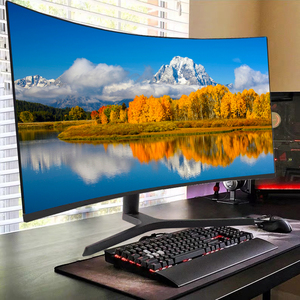 Monitor de ordenador ultra ancho de 24 pulgadas y 27 pulgadas, monitor curvo de 34 pulgadas, 4 K, 144, pantalla de ordenador de escritorio, monitores Lcd para juegos