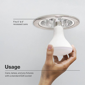 หลอดไฟ LED แบบฝัง BR30 R30นกอินทรีอันยิ่งใหญ่หรือ BR30หลอด LED ขนาด11วัตต์อัพเกรดสำหรับหลอดไฟ65วัตต์สำหรับหลอดไฟสปอตไลท์ AC แบบกว้าง - Product Image 4