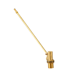1/2&quot;-1&quot; Brass Float Valve for Tank Toilet Valve Water Level Control Sand <strong>Blasting</strong> Nature Brass Color Shut-<strong>off</strong> Valve - Product Image 1
