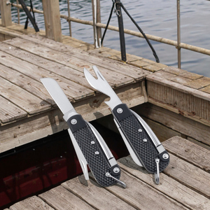 5 في 1 أداة صيد غير قابلة للإنزلاق مقبض متعدد السكاكين البحرية للطي كابتن الكاري الحفّارات سبايك فيشمان متعددة الأدوات سكين - Product Image 6