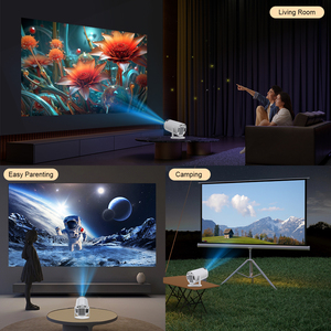 Destek 4K HY300 Pro HY320 Mini düşük adedi OEM/ODM taşınabilir projektör LED Proyector Mini projektör akıllı Android taşınabilir projektör 4K - Product Image 6