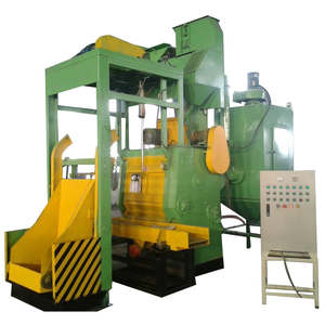 Q328 Crawler Belt Shot <strong>Blasting</strong> Machine for Casting Manual Cleaning with Engine and Motor Deflashing and Burnishing - Product Image 2