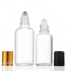 透明エッセンシャルオイル香水5ml 10ml 30ml 50ml 100mlローラーボトルゴールドキャップ付き - Product Image 2