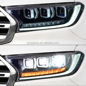 YBJ acessórios do carro Modificado lâmpada de cabeça Indicador Sequencial Turn Signal Projetor para Ford Ranger T7 T8 2016-2021 LED Farol