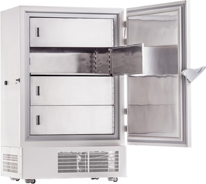 MDF-25V 358L Double Door Two Temperature <strong>Control</strong> <strong>Systems</strong> -10~-25&deg;C Vertical Freezer - Product Image 4
