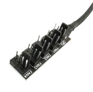 5 Port 40cm 1 to 5 4-pins PWM Fan <strong>CPU</strong> Hub Computer PC Case Chasis Cooler Power Extension Cable Splitter Adapter Controller - Product Image 2