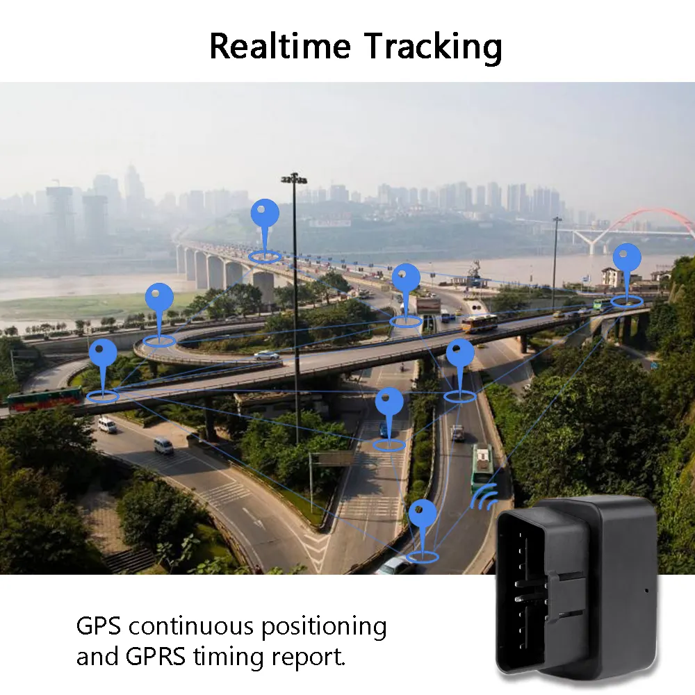Facile da installare LK730 obd gps tracker per auto le coordinate gps di posizionamento localizzatore gprs obd gps tracker con la funzione di diagnostica