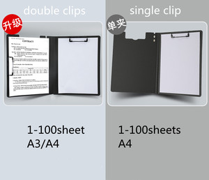 Foldable Plastic File Clipboard <strong>Folder</strong> <strong>A4</strong> Letter <strong>Size</strong> Clipboard <strong>Folder</strong> <strong>with</strong> Cover 360 Degree Flip Writing Board Clip Board - Product Image 2