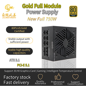 Ejderha fırtına 750W APFC ATX tamamen modüler oyun bilgisayarı güç kaynağı 80 artı altın 12cm Fan bilgisayar masaüstü PSU stok - Product Image 2