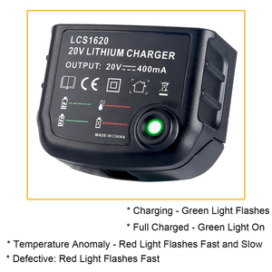 AC100V-240V ชาร์จ LCS1620สำหรับ Black Decker อุปกรณ์พลังงานลิเธียมแบตเตอรี่14.4V 18V 20V ที่ชาร์จ bd18v LBXR20 LBX20 - Product Image 5