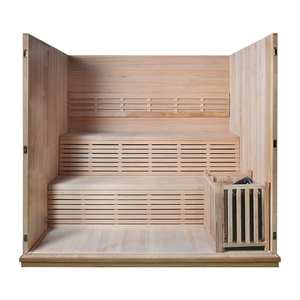 Sauna interior tradicional de madera de 3 personas de las ventas calientes de Smartmak con el sistema de control informático - Product Image 3