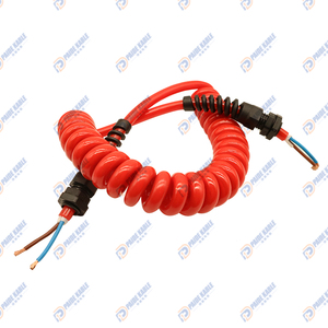 Multi-use Strong Elasticity Flexible <strong>2</strong> <strong>Core</strong> <strong>2</strong>.5 Sqmm PUR/PVC Spring Spiral Cable for Automotive System and Tower System - Product Image 4