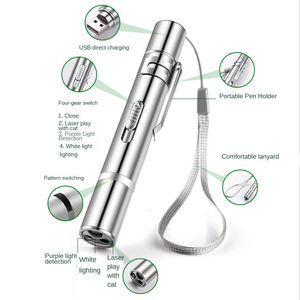 Shengfeng USB ricaricabile più modelli infrarossi 3 modalità puntatore laser elettrico elettronico interattivo Cat Chasing Toy - Product Image 4