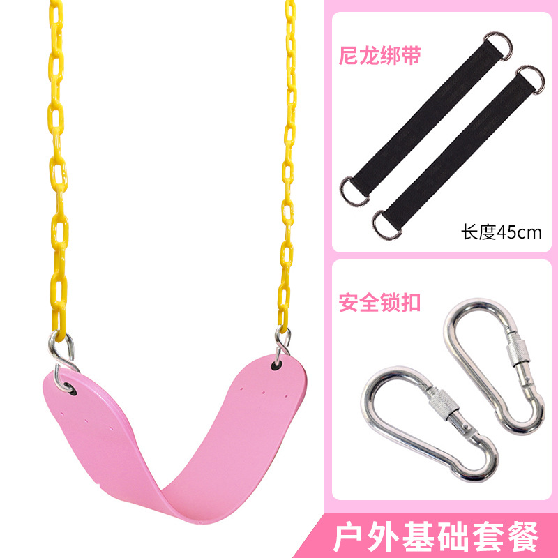 Ensemble d'extérieur rose (Connecteur de balançoire avec boucle de balançoire)