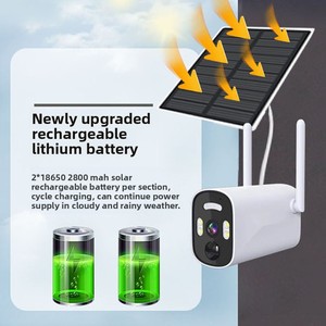 UBOX Mini Wireless HD Bullet Camera Set di visione notturna di energia solare rilevamento del movimento per uso domestico Farm per il Cross-Border - Product Image 3
