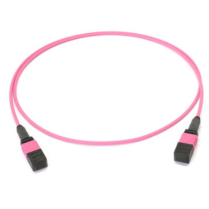 Fiber Optic Cable 50/125 Multimode <strong>MTP</strong> Female to <strong>MTP</strong> Female <strong>Trunk</strong> Cable 24 Fiber OM4 Type B LSZH (E.Violet), 15 M - Product Image 5