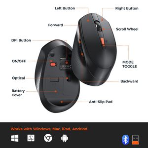 MEETION DirectorA-Ordenador y ratón con teclado numérico, receptor inalámbrico de 2,4 GHz, multisistema, USB, para el ordenador, el ratón y el teclado - Product Image 6