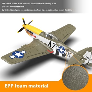 プロ4チャンネルリモコン航空機モデルP51D戦闘機クロスボーダーブラシレスモーター軍用固定翼RC - Product Image 3