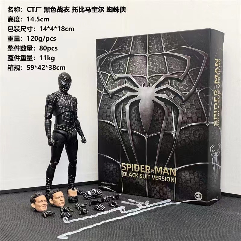 Fábrica Ct, Tobey Spider-Man negro.