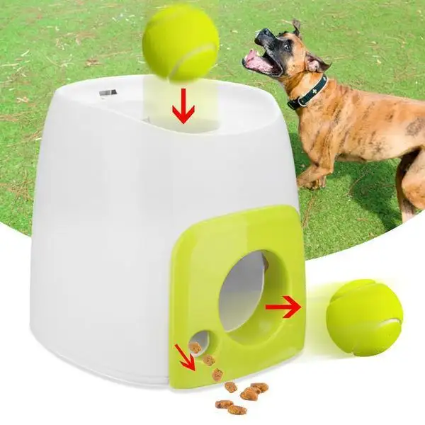 L01 Interativo pet brinquedo lance automático bola alimentador dispenser cães treinamento bola de tênis lançador lançador para o cão