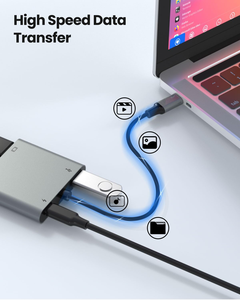 USB C到双HDTV适配器，带100w PD USB笔记本电脑双显示器支持C型集线器分离器扩展显示器，用于笔记本电脑PC - Product Image 6
