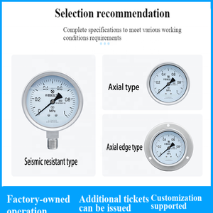 Cnjs 100 मिमी 304s 316lss स्टेनलेस स्टील दबाव गेज मोटर वाहन मरम्मत हीटिंग सिस्टम के लिए पुरुष थ्रेड कनेक्शन - Product Image 4