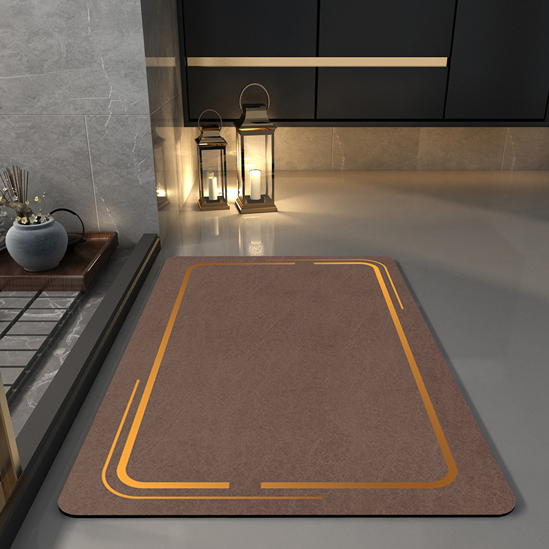 Gold frame - Milk tea brown