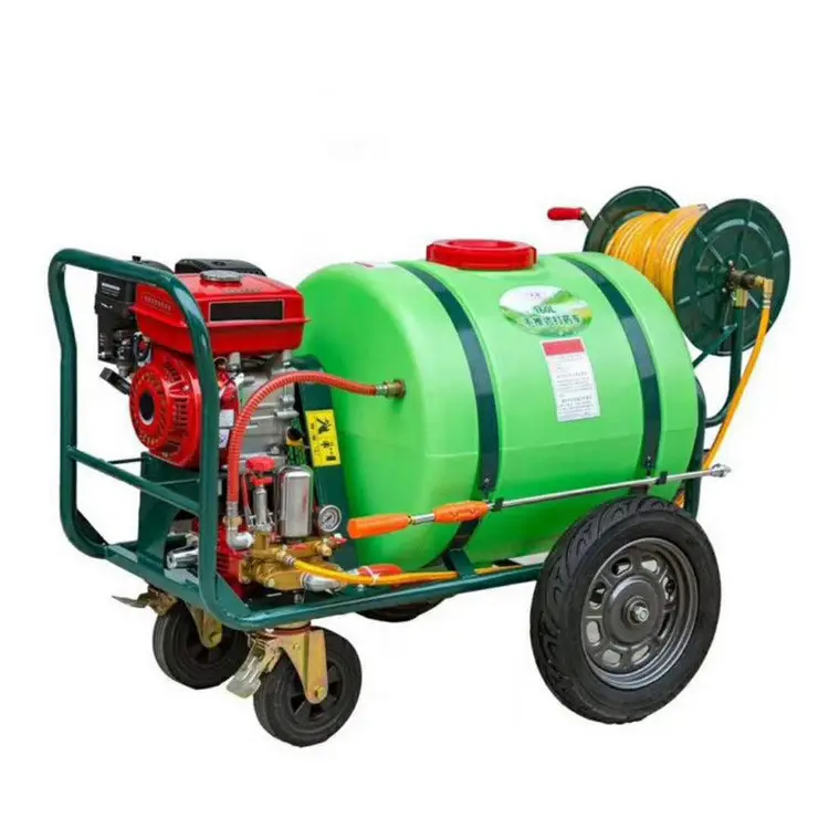 200L Agrícola Trolley Pulverizador De Potência Máquina De Gasolina Com Rodas Bomba Agricultura Fornecida A Gasolina Motor 3 Pcs 2.2 Larissa