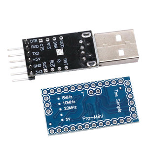 1PCS 6-poliges CP2102 USB 2.0 zu TTL UART-Modul 1PCS Pro Mini-Modul Atmega328 5V 16M für Arduino-kompatibel mit Nano