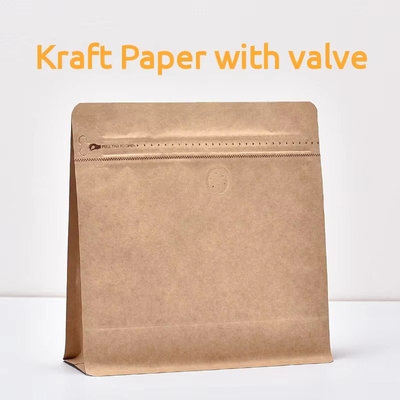 Papier kraft jaune avec valve
