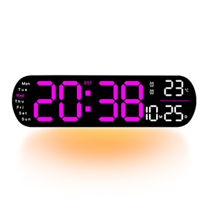 Großhandel Große LED Helligkeit Einstellbarer Timer mit großem Display Digitale Wanduhr Wecker LED-Uhr - Product Image 6