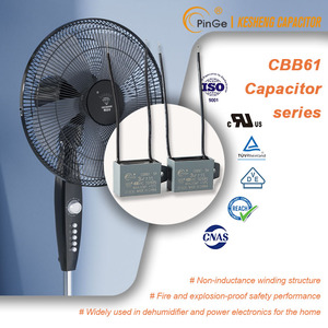 运行电容器风扇电机运行电容器3.0uF 3.5uF 2.5uF 1uF 450V CBB61电容器 - Product Image 4