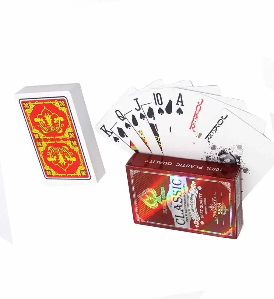 Commercio all'ingrosso carta da gioco impermeabile personalizzato stampa Logo PVC gioco di plastica carte da Poker carte da gioco
