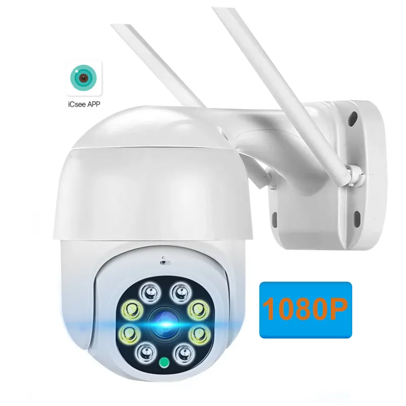 ICsee 2MP Câmera IP WiFi Auto Tracking Câmera de Segurança CCTV Outdoor Xmeye PTZ 1080P Vigilância De Vídeo Mini Câmera Dome