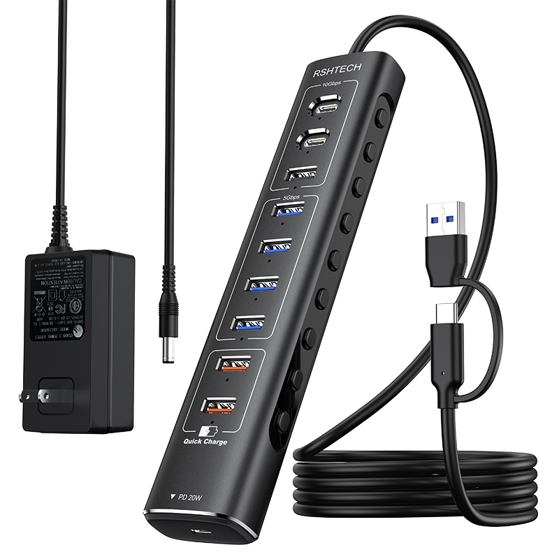 RSH-A10QPD noir avec adaptateur secteur américain