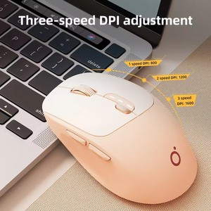EWEADN Q5 ergonomico LED retroilluminato Gaming Mouse 2.4GHz Display di alimentazione senza fili Mini Design silenzioso per Bluetooth USB PC uso Stock - Product Image 2