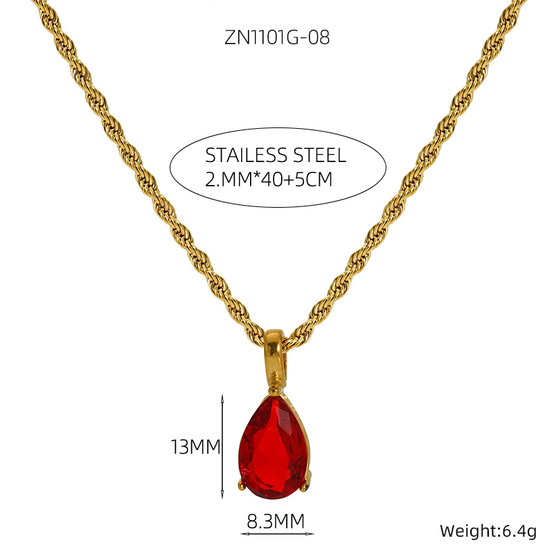 Gold - Big Red Diamond Tail Tag