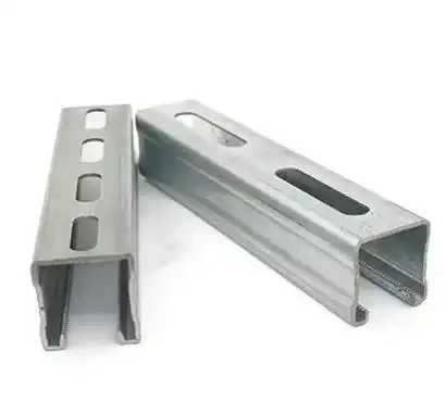 Ground and Roof Solar Mounting Structure Steel Rails Custom Size C Channel Rail for Solar PV Brackets